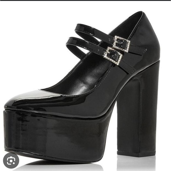 Bloomingdale’s AQUA Emmy Mary Jane Platform High Heel Pumps - Picture 1 of 10